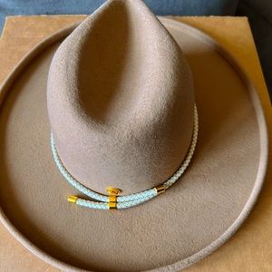 Gigi Pip - Cara Loren Pencil Brim Hat - Tan (Hat Band Included)